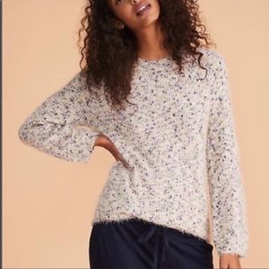 Rare Lou & Grey Speckled Soft Fuzzy Sweater